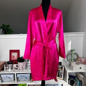 Barbie pink satin robe